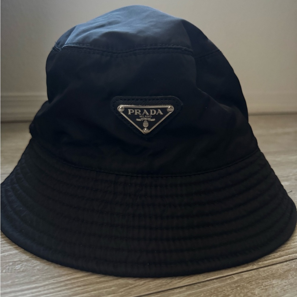 Prada Classic Black Bucket Hat